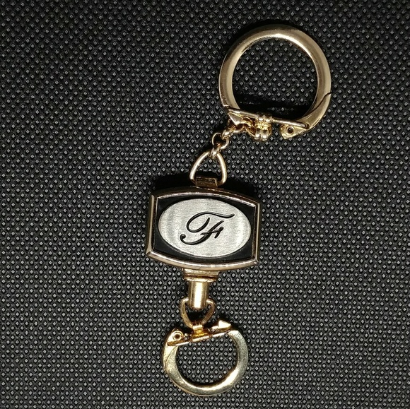 Mid-century F Initial/Monogram Key Fob Vintage - Picture 6 of 6